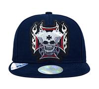 Amore A Snapback Cappelli per Uomini Donne Moda Triste Reaper Alien Skull Nero Piatto Bill Baseball Caps, Teschio rosso grande 2, M/XL
