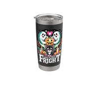 Amore Al Primo Spavento Kitty E Fantasmi Amici Bicchiere termico in acciaio inox doppia parete