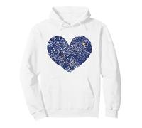 Amore Alaska Stato Cuore Bandiera Felpa con Cappuccio