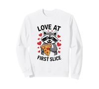 Amore alla Prima Fetta Pizza Illustrazione Felpa