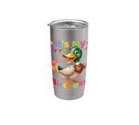 Amore Anatra Compleanno Donne Amanti per bambini e ragazze Bicchiere termico in acciaio inox doppia parete