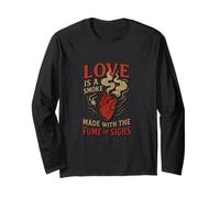 Amore angosciato Fumo sospiri Romeo Juliet Shakespeare Citazione Maglia a Manica