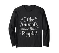 Amore Animali Citazioni Mi piacciono Gli Animali più delle Persone Animali Maglia a Manica