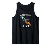 Amore artificiale AI incontra l'umanità Futurismo Design estetico Canotta