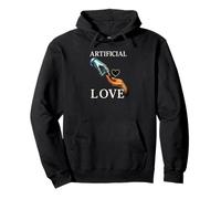 Amore artificiale AI incontra l'umanità Futurismo Design estetico Felpa con Cappuccio