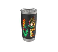 Amore Australiano Pastore Cane Divertente Girasole Tie Dye Leopardo Bicchiere termico in acciaio inox doppia parete
