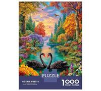 Amore Cigno Puzzle 1000 Pezzi, Jigsaw Puzzle Difficili Per Adulti E Ragazzi Dai 14 Anni in Su, Home Giochi Puzzle 70x50cm/1000pcs