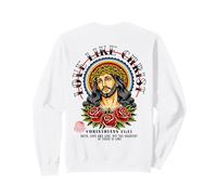 Amore Come Cristo - Versetto biblico di Corinthiens - Gesù Indietro Felpa