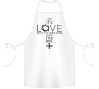 Amore Con la Croce Cristianità Cristo Cotone Grembiule 100% Biologico