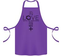 Amore Con la Croce Cristianità Cristo Cotone Grembiule 100% Biologico