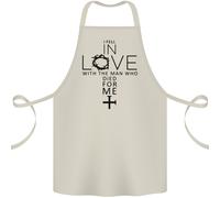 Amore Con la Croce Cristianità Cristo Cotone Grembiule 100% Biologico