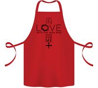 Amore Con la Croce Cristianità Cristo Cotone Grembiule 100% Biologico