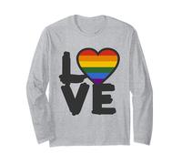 Amore con un cuore come la lettera O - Orgoglio LGBTQ Maglia a Manica