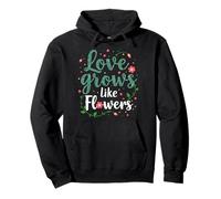 Amore Crescita Come Fiori Connessione Naturale Felpa con Cappuccio