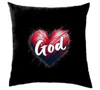 Amore Cuore Dio - Cuscino - Pregare Chiesa Love Dio Gesù Religione Padre