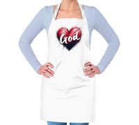 Amore Cuore Dio - Unisex Adulti Grembiule - Pregare Chiesa Gesù Religione Padre