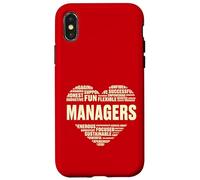 Amore Cuore Fatti Manager Amante Gestire la Vita Nice Manager Custodia per iPhone X/XS