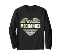 Amore Cuore Fatti Meccanica Amante Meccanico Vita Amo Auto Maglia a Manica