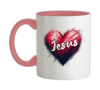 Amore Cuore Gesù - Tazza IN Ceramica - Cristo Chiesa Pregare Religione Religioso