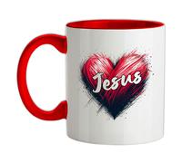 Amore Cuore Gesù - Tazza IN Ceramica - Cristo Chiesa Pregare Religione Religioso