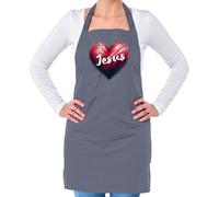 Amore Cuore Gesù - Unisex Adulti Grembiule - Cristo Chiesa Pregare Religione