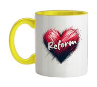 Amore Cuore Reform - Ceramica Mug - Nigel Festa Farage UK Politica Elezioni Pm