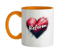 Amore Cuore Reform - Ceramica Mug - Nigel Festa Farage UK Politica Elezioni Pm