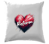 Amore Cuore Reform - Cuscino - Nigel Festa Farage UK Politica Elezioni Pm
