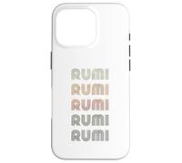 Amore Cuore Rumi Tee Grunge Stile Vintage Nero Rumi Custodia per iPhone 16 Pro
