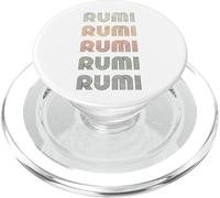 Amore Cuore Rumi Tee Grunge Stile Vintage Nero Rumi PopSockets PopGrip per MagSafe