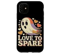 Amore da condividere Simpatico fantasma Cuori colorati Fan d Custodia per iPhone 11