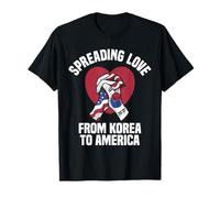 Amore dalla Corea allAmerica Mezzo Americano metà Coreano Maglietta