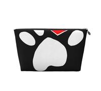 Amore della zampa dell'impronta del cane, Borsa da toilette Borsa per trucco Borsa per cosmetici Borsa da toilette da viaggio portatile