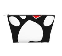 Amore della zampa dell'impronta del cane, Borsa da toilette Borsa per trucco Borsa per cosmetici Borsa da toilette da viaggio portatile
