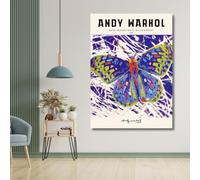 Amore Design Butterfly - Andy Warhol - 95 x 180 cm - Stampa su Tela Canvas - Quadro