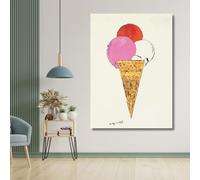 Amore Design Ice Cream - Andy Warhol - 50 x 70 cm - Stampa su Tela Canvas - Quadro