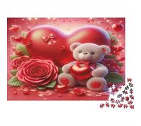 Amore di San Valentino Puzzle 1000 Pezzi Carta riciclata per adulti Puzzle per adulti Gioco difficile e stimolante Gioco familiare divertente Ottima idea regalo per il relax 70x50cm/1000pcs