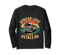 amore Diffusione come petali fare retrò Oldtimer bus Maglia a Manica