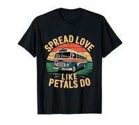 amore Diffusione come petali fare retrò Oldtimer bus Maglietta