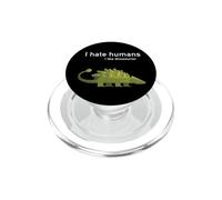amore dinosauro io odio persone autismo nerd dino PopSockets PopGrip per MagSafe