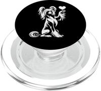 Amore disegno grafico del cuore della zampa del cane PopSockets PopGrip per MagSafe