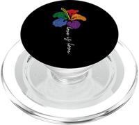 Amore È Amore Arcobaleno Giglio Fiore LGBT Gay PopSockets PopGrip per MagSafe