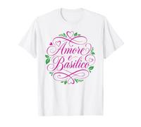 Amore e Basilico Romantico Italiano Erba Amore Maglietta
