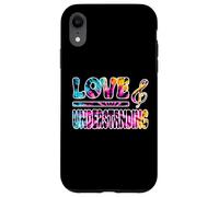 AMORE E COMPRENSIONE retrò atmosfera 60s stile hippie vibes Custodia per iPhone XR