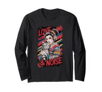Amore e rumore Geisha Style Cat Cuffie Art Maglia a Manica