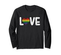 Amore e uguaglianza | Orgoglio LGBTQ | Orgoglioso alleato Rainbow Queer Maglia a Manica