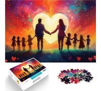 Amore e unità familiare Puzzle 1000 pezzi per adolescenti Giocattoli che creano dipendenza e sfidano l'intelligenza del cervello Interazione genitore-figlio 38x26cm