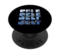 Amore egoistico che vale la pena rispettare Ispirazione positiva blu PopSockets PopGrip Adesivo