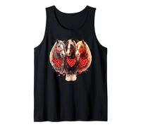 Amore equestre Tre Cavalli Opera d'Arte Canotta