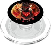 Amore equestre Tre Cavalli Opera D'arte PopSockets PopGrip per MagSafe